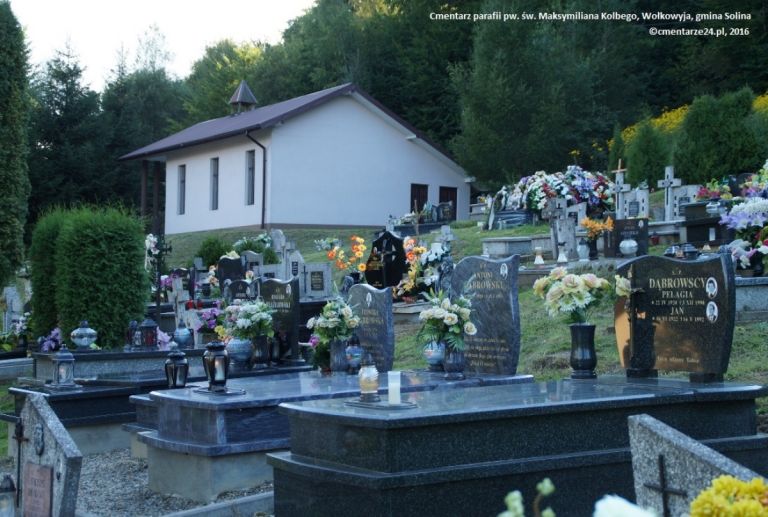 Cmentarz parafii św. Maksymiliana Kolbego, Wołkowyja, gmina Solina [GALERIA]
