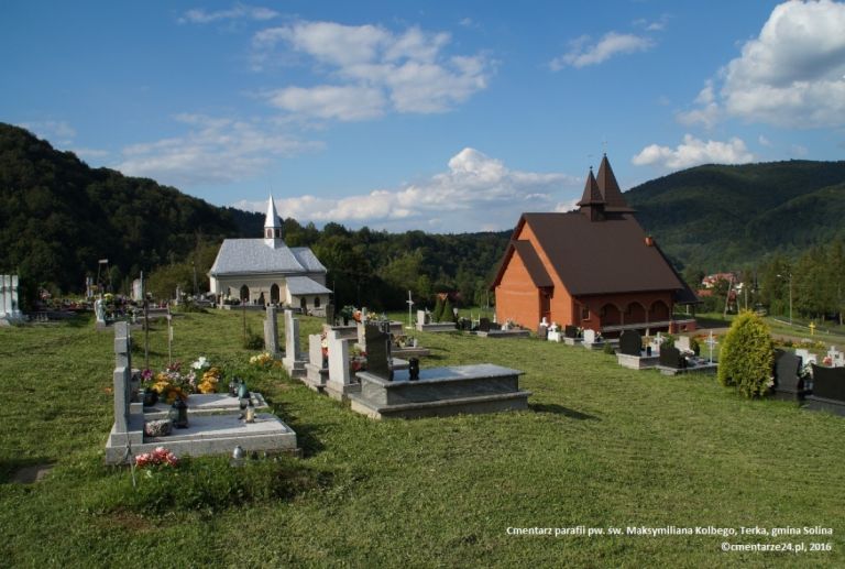 Cmentarz parafii św. Maksymiliana Kolbego, Terka, gmina Solina [GALERIA]