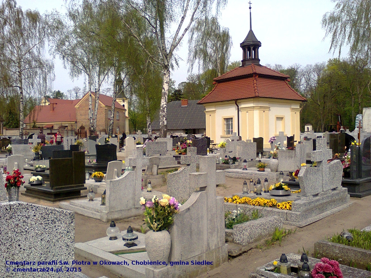 Cmentarz parafii Św. Piotra w Okowach, Chobienice, gmina Siedlec