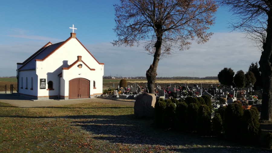 Cmentarz parafialny, ul. Lipowa, Gniechowice, gmina Kąty Wrocławskie
