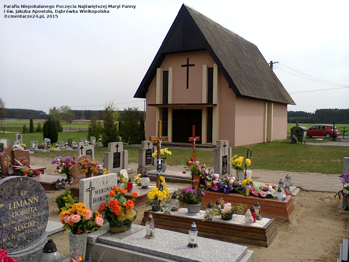 Cmentarz parafii NPN Maryi Panny i św. Jakuba Apostoła, Dąbrówka Wielkopolska, gmina Zbąszynek