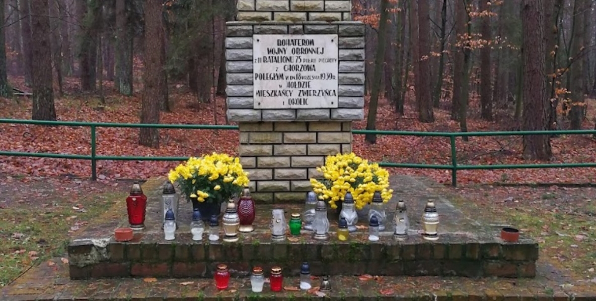 Cmentarz wojenny, Biały Słup, gmina Zwierzyniec