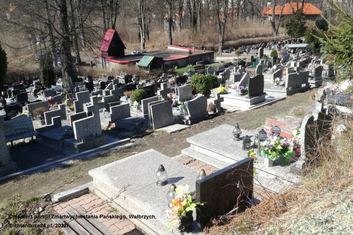 Cmentarz parafii Zmartwychwstania Pańskiego, ul. Pułaskiego, Wałbrzych