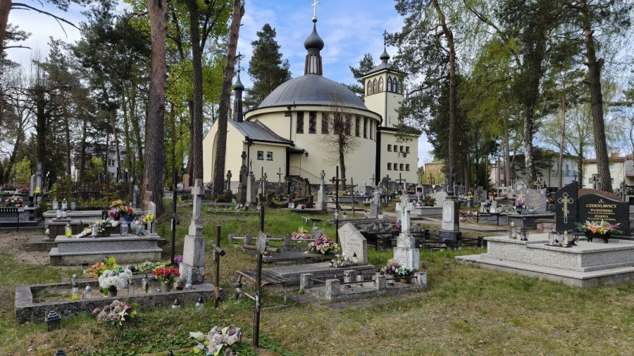 Cmentarz parafii prawosławnej Zaśnięcia NMP, ul. Grzybowskiego, Białystok [GALERIA]