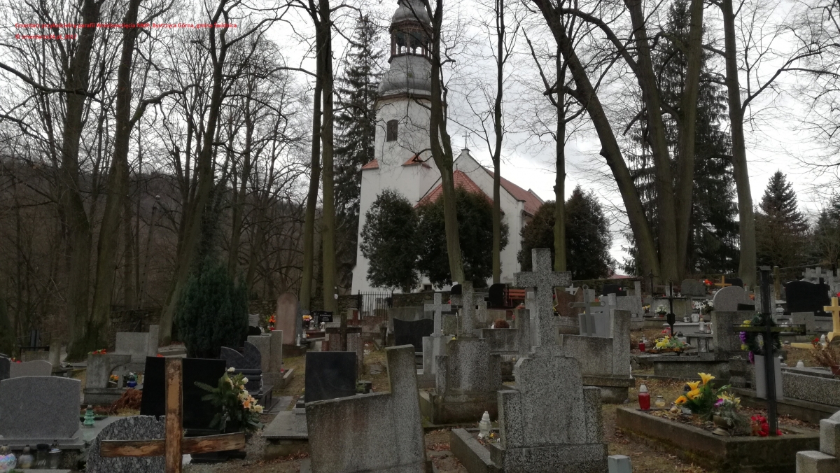 Cmentarz przykościely parafii Wniebowzięcia NMP, Bystrzyca Górna, gmina Świdnica